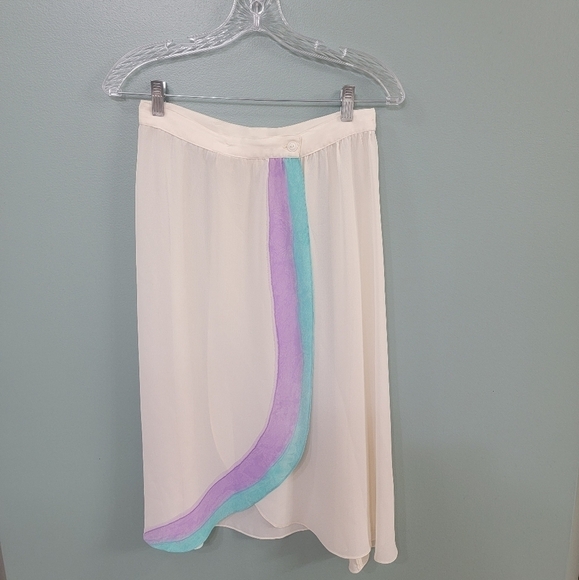 Vintage Dresses & Skirts - ZiZi By Barbara Chodos Vintage 70s Sheer Skirt